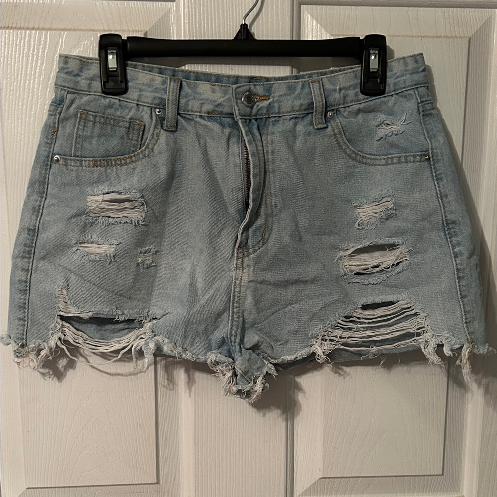 Distressed Denim Women Shorts